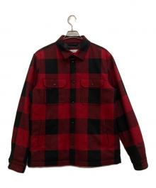 WOOLRICH（ウールリッチ）の古着「ALASKAN WOOL CHECK OVERSHIRT」｜レッド×ブラック