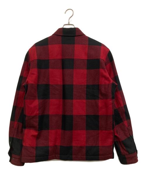 WOOLRICH（ウールリッチ）WOOLRICH (ウールリッチ) ALASKAN WOOL CHECK OVERSHIRT レッド×ブラック サイズ:Lの古着・服飾アイテム