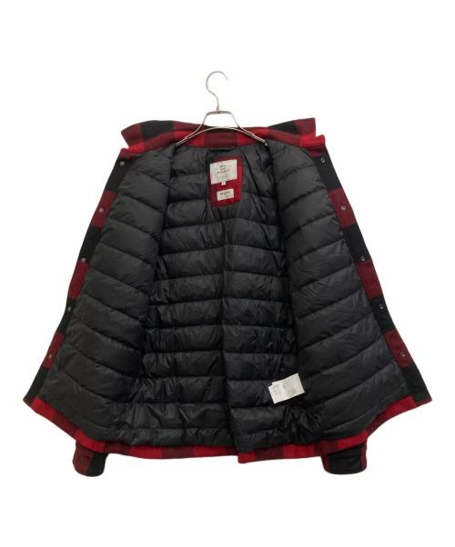 WOOLRICH（ウールリッチ）WOOLRICH (ウールリッチ) ALASKAN WOOL CHECK OVERSHIRT レッド×ブラック サイズ:Lの古着・服飾アイテム