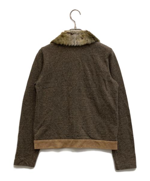tricot COMME des GARCONS（トリココムデギャルソン）tricot COMME des GARCONS (トリココムデギャルソン) ファージャケット ブラウン サイズ:-の古着・服飾アイテム