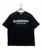 BURBERRY LONDONバーバリーロンドン）の古着「ロゴプリントTシャツ」｜ブラック