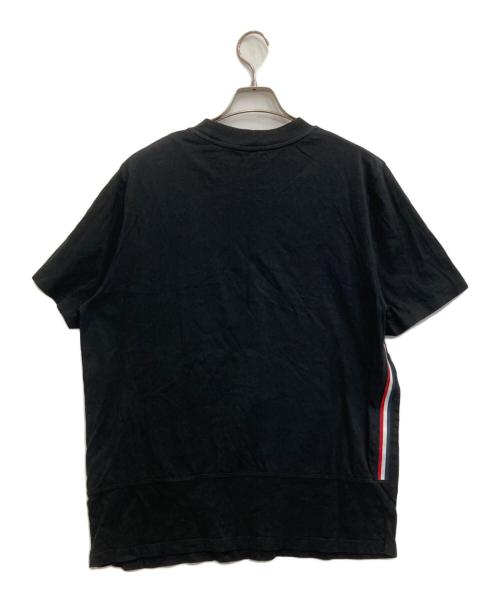 MONCLER（モンクレール）MONCLER (モンクレール) ロゴプリントTシャツ ブラック サイズ:Lの古着・服飾アイテム