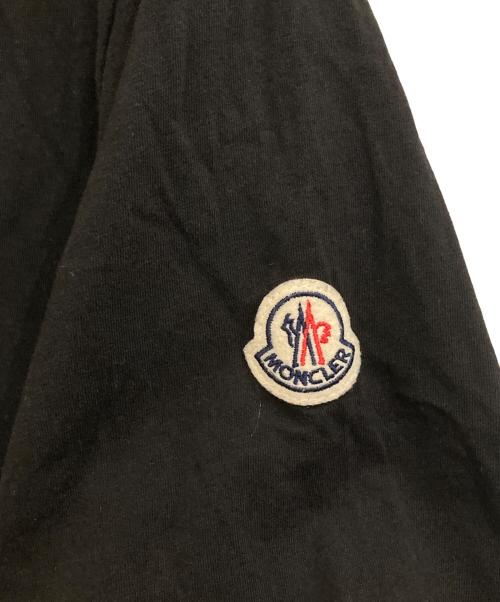 MONCLER（モンクレール）MONCLER (モンクレール) ロゴプリントTシャツ ブラック サイズ:Lの古着・服飾アイテム