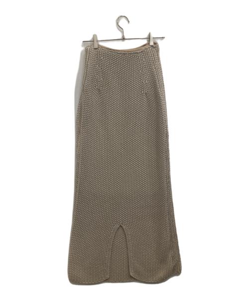 TODAYFUL（トゥデイフル）TODAYFUL (トゥデイフル) Line Knit Skirt ベージュ サイズ:36の古着・服飾アイテム