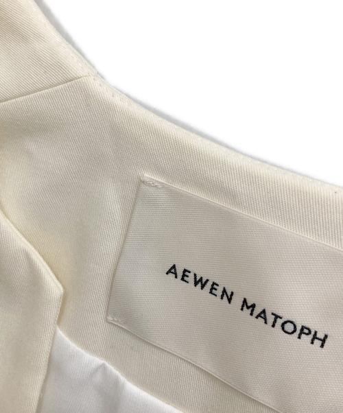 AEWEN MΑΤΟΡΗ（イウエン マトフ）AEWEN MΑΤΟΡΗ (イウエン マトフ) Aラインノーカラーコート アイボリー サイズ:36の古着・服飾アイテム