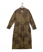 SOU・SOUソウソウ）の古着「麻てまりと余白 ワンピース」｜ブラウン