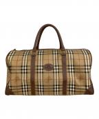 Burberry'sバーバリーズ）の古着「ノバチェックボストンバッグ」｜ブラウン