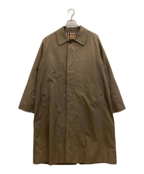 Burberry's（バーバリーズ）Burberry's (バーバリー) 裏地ノバチェック柄ステンカラーコート ブラウン サイズ:-の古着・服飾アイテム