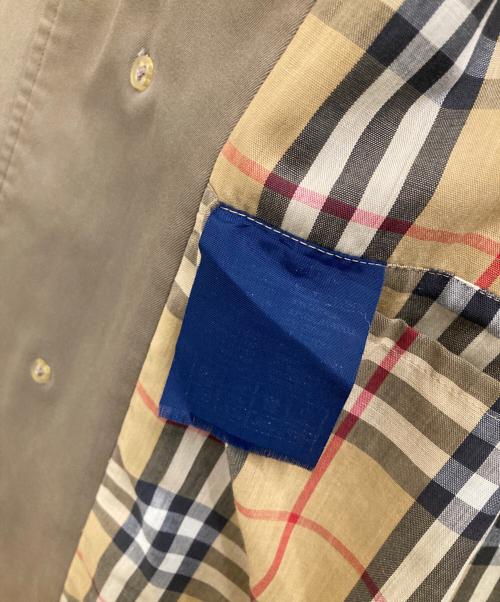Burberry's（バーバリーズ）Burberry's (バーバリー) 裏地ノバチェック柄ステンカラーコート ブラウン サイズ:-の古着・服飾アイテム