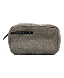 PRADA（プラダ）の古着「ポーチ」｜グレー