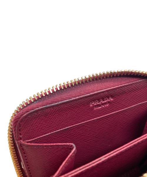PRADA（プラダ）PRADA (プラダ) サフィアーノラウンドファスナーコインケース ピンクの古着・服飾アイテム