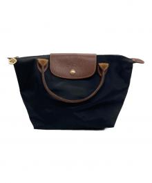 LONGCHAMP（ロンシャン）の古着「ル プリアージュ オリジナル S トップハンドルバッグ」｜ブラック