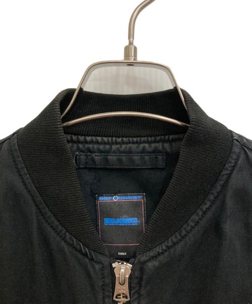 NEIGHBORHOOD（ネイバーフッド）NEIGHBORHOOD (ネイバーフッド) MA-1ジャケット ブラック サイズ:Ｓの古着・服飾アイテム