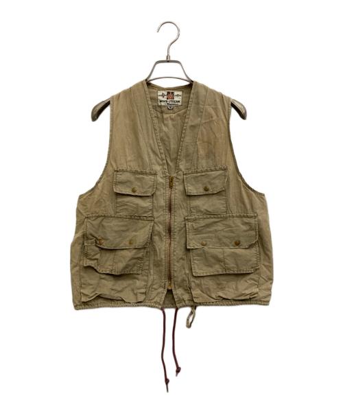 wood stream（ウッドストリーム）wood stream (ウッドストリーム) フィッシングベスト ベージュ サイズ:Sの古着・服飾アイテム