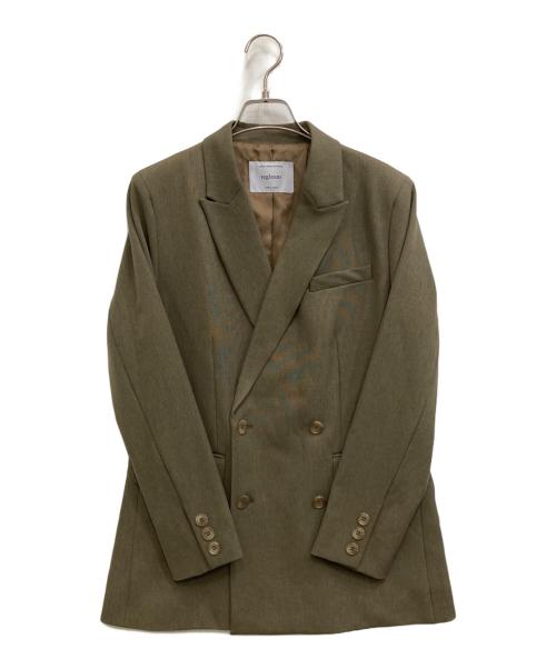 regleam（リグリーム）regleam (リグリーム) テーラードジャケット オリーブ サイズ:Ｓの古着・服飾アイテム