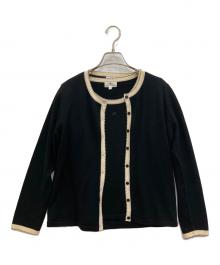 courreges（クレージュ）の古着「アンサンブルニットカーディガン」｜ブラック