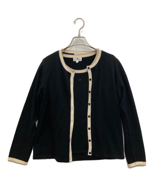 courreges（クレージュ）courreges (クレージュ) アンサンブルニットカーディガン ブラック サイズ:11Rの古着・服飾アイテム