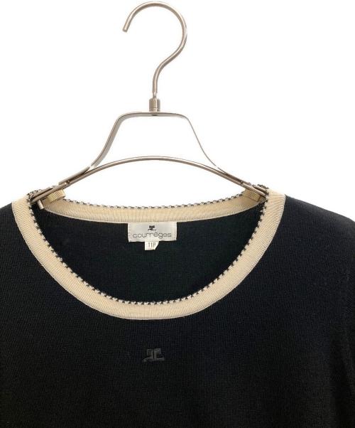courreges（クレージュ）courreges (クレージュ) アンサンブルニットカーディガン ブラック サイズ:11Rの古着・服飾アイテム