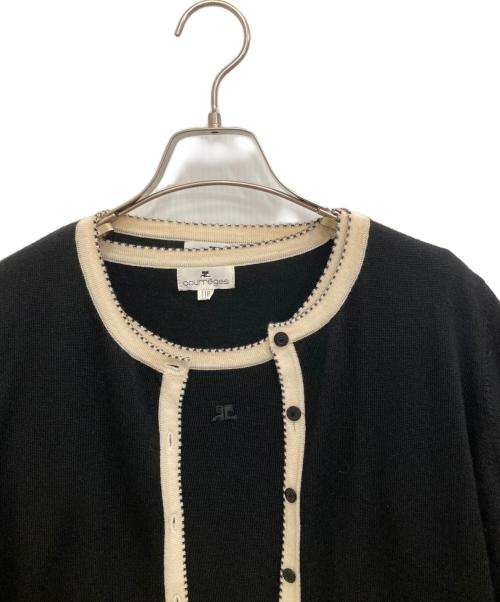 courreges（クレージュ）courreges (クレージュ) アンサンブルニットカーディガン ブラック サイズ:11Rの古着・服飾アイテム