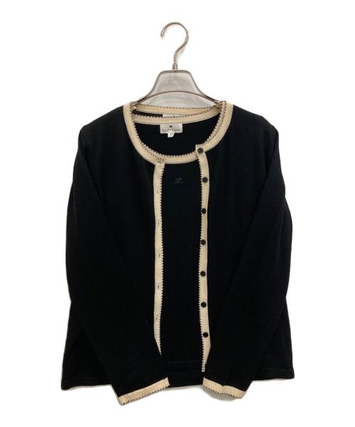 courreges（クレージュ）courreges (クレージュ) アンサンブルニットカーディガン ブラック サイズ:11Rの古着・服飾アイテム