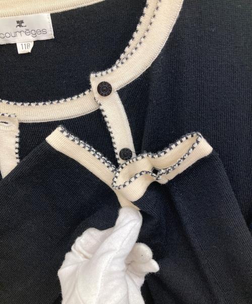 courreges（クレージュ）courreges (クレージュ) アンサンブルニットカーディガン ブラック サイズ:11Rの古着・服飾アイテム