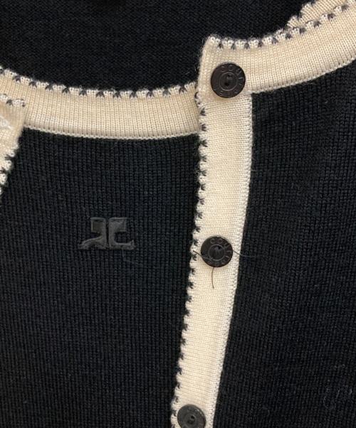courreges（クレージュ）courreges (クレージュ) アンサンブルニットカーディガン ブラック サイズ:11Rの古着・服飾アイテム