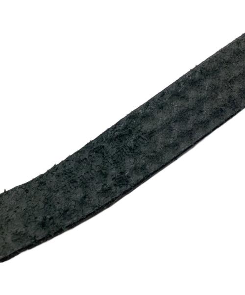 T.T（タイガ タカハシ）T.T (タイガ タカハシ) BASKETWEAVE PATTERN BELT ブラックの古着・服飾アイテム