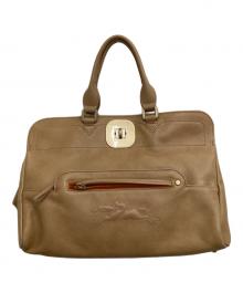 LONGCHAMP（ロンシャン）の古着「ハンドバッグ」｜ブラウン