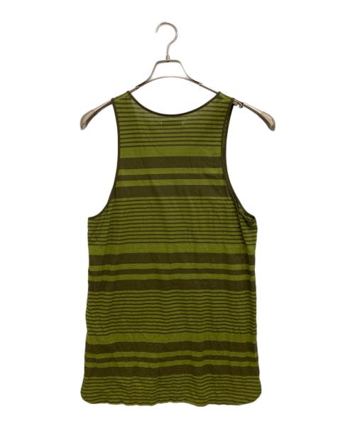 nonnative（ノンネイティブ）nonnative (ノンネイティブ) DWELLER TANK TOP COTTON JERSEY BORDER グリーン サイズ:3の古着・服飾アイテム