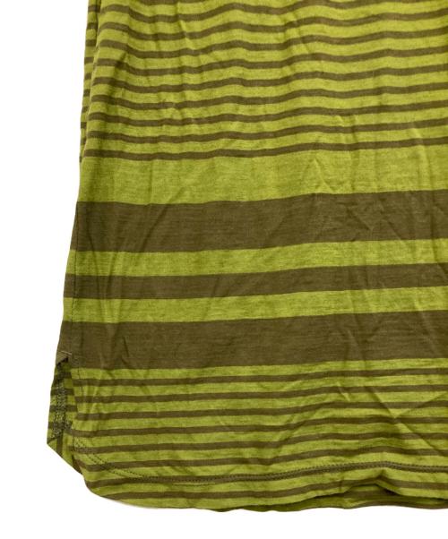 nonnative（ノンネイティブ）nonnative (ノンネイティブ) DWELLER TANK TOP COTTON JERSEY BORDER グリーン サイズ:3の古着・服飾アイテム