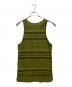 nonnative (ノンネイティブ) DWELLER TANK TOP COTTON JERSEY BORDER グリーン サイズ:3：4000円