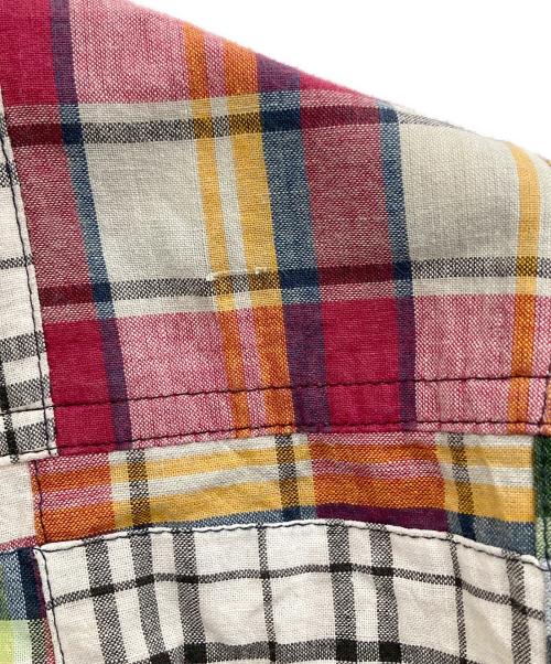 camco（カムコ）CAMCO (カムコ) パッチワークチェックシャツ レッド サイズ:Mの古着・服飾アイテム