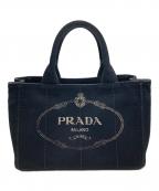 PRADAプラダ）の古着「CANAPAトートバッグ」｜ブラック
