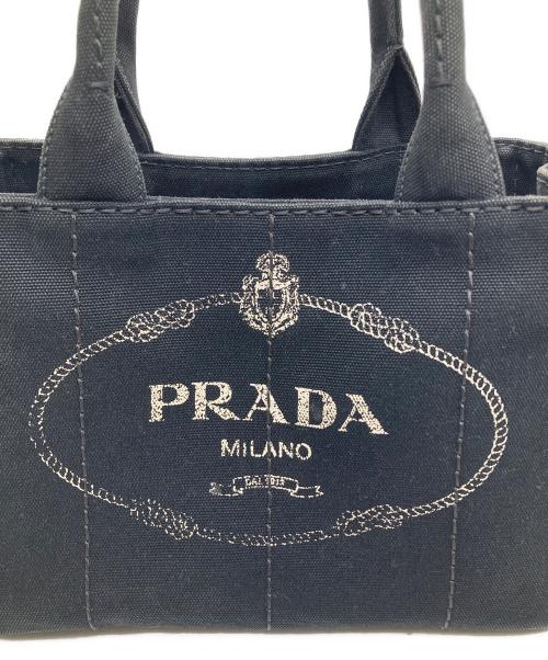 PRADA（プラダ）PRADA (プラダ) CANAPAトートバッグ ブラックの古着・服飾アイテム