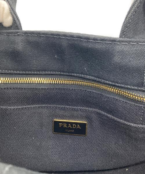 PRADA（プラダ）PRADA (プラダ) CANAPAトートバッグ ブラックの古着・服飾アイテム