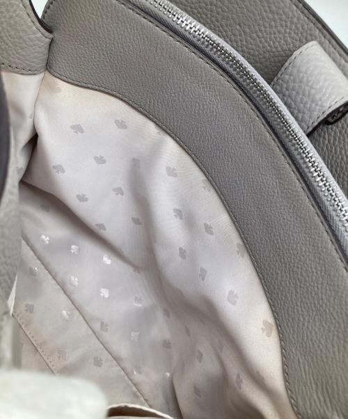 Kate Spade（ケイトスペード）Kate Spade (ケイトスペード) レザーバッグ グレーの古着・服飾アイテム