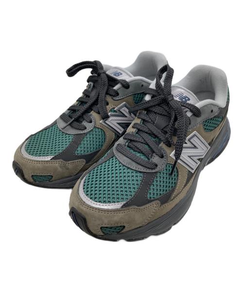 NEW BALANCE（ニューバランス）NEW BALANCE (ニューバランス) 2010ローカットスニーカー グリーン×グレー サイズ:26CMの古着・服飾アイテム