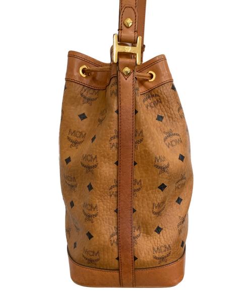 MCM（エムシーエム）MCM (エムシーエム) 巾着ショルダーバッグ ブラウンの古着・服飾アイテム
