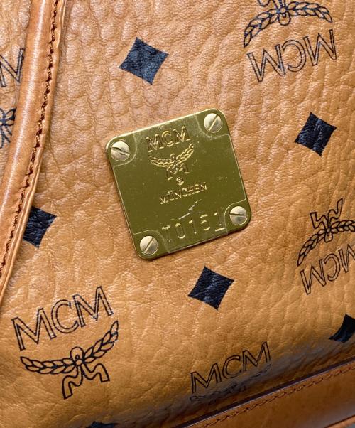 MCM（エムシーエム）MCM (エムシーエム) 巾着ショルダーバッグ ブラウンの古着・服飾アイテム