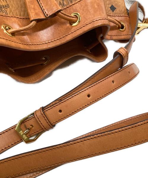 MCM（エムシーエム）MCM (エムシーエム) 巾着ショルダーバッグ ブラウンの古着・服飾アイテム
