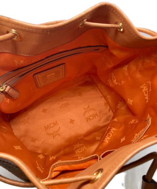 MCM（エムシーエム）MCM (エムシーエム) 巾着ショルダーバッグ ブラウンの古着・服飾アイテム