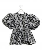 MAISON SPECIALメゾンスペシャル）の古着「Sheer Flower Jacquard Blouse」｜ホワイト