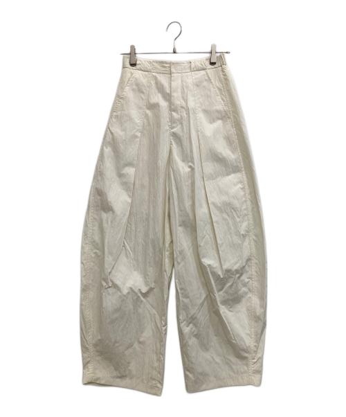 MAISON SPECIAL（メゾンスペシャル）MAISON SPECIAL (メゾンスペシャル) Tuck Cocoon Color Pants イエロー サイズ:38の古着・服飾アイテム
