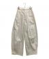 MAISON SPECIAL（メゾンスペシャル）の古着「Tuck Cocoon Color Pants」｜イエロー