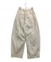 MAISON SPECIAL (メゾンスペシャル) Tuck Cocoon Color Pants イエロー サイズ:38：10000円