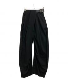 PRANK PROJECT（プランクプロジェクト）の古着「Asymmetrical Belt Pants」｜ブラック