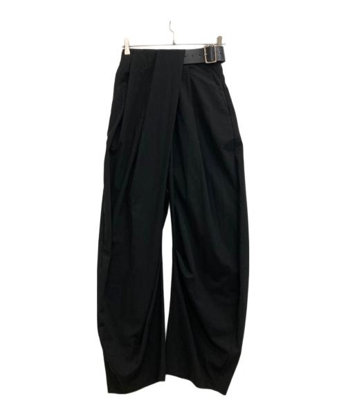 PRANK PROJECT（プランクプロジェクト）PRANK PROJECT (プランクプロジェクト) Asymmetrical Belt Pants ブラック サイズ:38の古着・服飾アイテム