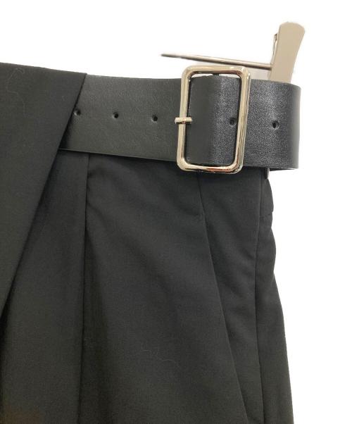 PRANK PROJECT（プランクプロジェクト）PRANK PROJECT (プランクプロジェクト) Asymmetrical Belt Pants ブラック サイズ:38の古着・服飾アイテム