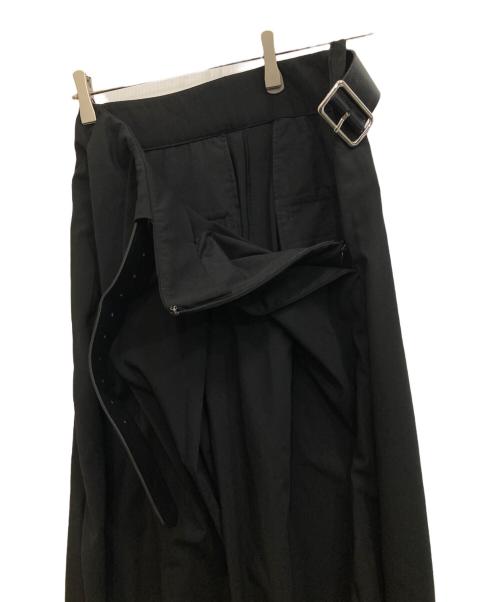 PRANK PROJECT（プランクプロジェクト）PRANK PROJECT (プランクプロジェクト) Asymmetrical Belt Pants ブラック サイズ:38の古着・服飾アイテム