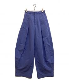 MAISON SPECIAL（メゾンスペシャル）の古着「Tuck Cocoon Color Pants」｜パープル